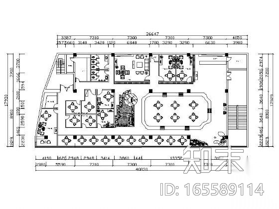 [毕业设计]山东茶楼设计图cad施工图下载【ID:165589114】