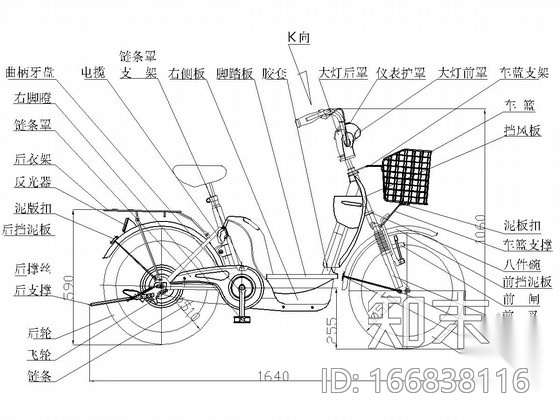 自行车节点详图cad施工图下载【ID:166838116】