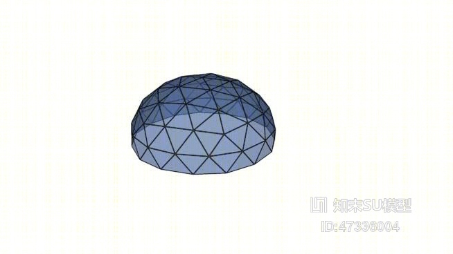 法院大楼的玻璃穹顶SU模型下载【ID:47336004】