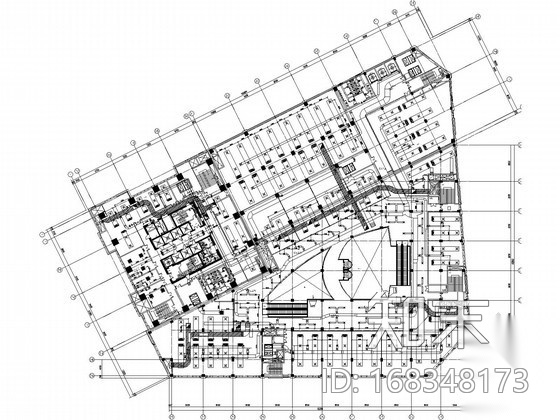 [上海]超高层商务办公楼空调通风全套施工图(著名设计院...cad施工图下载【ID:168348173】