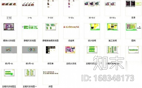 [上海]超高层商务办公楼空调通风全套施工图(著名设计院...cad施工图下载【ID:168348173】