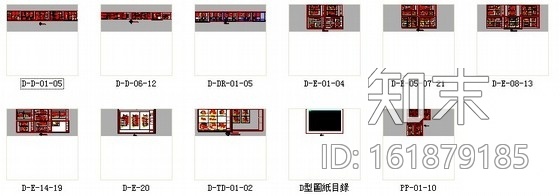 [上海]时尚现代三层别墅装修图cad施工图下载【ID:161879185】