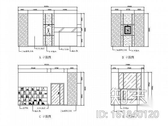 设计公司办公空间装饰图cad施工图下载【ID:161840120】