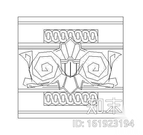 欧式雕花图块30cad施工图下载【ID:161923194】