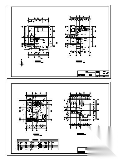 [安徽]某二层接待公寓建筑施工图cad施工图下载【ID:166714126】