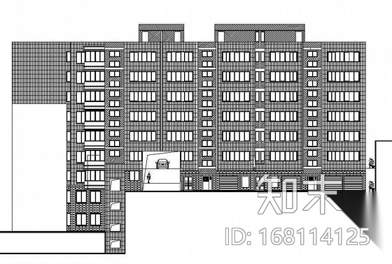 某文化街住宅楼改建工程建筑施工图cad施工图下载【ID:168114125】