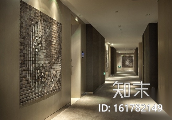 [上海]豪华现代酒店卫生间电梯厅走道室内装修施工图（含...cad施工图下载【ID:161782149】