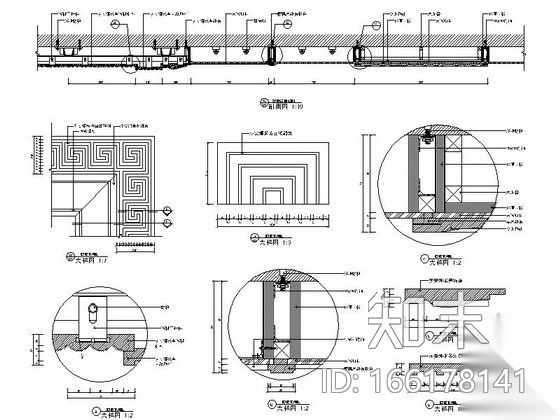 精品某洗浴中心全套施工图设计cad施工图下载【ID:166178141】