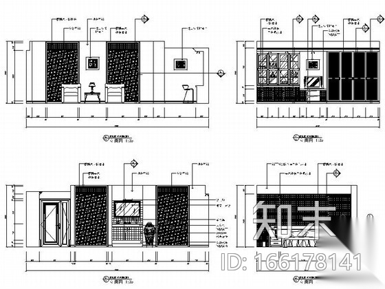 精品某洗浴中心全套施工图设计cad施工图下载【ID:166178141】