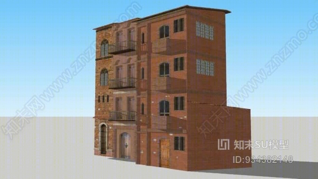 3中世纪意大利房屋SU模型下载【ID:934382148】