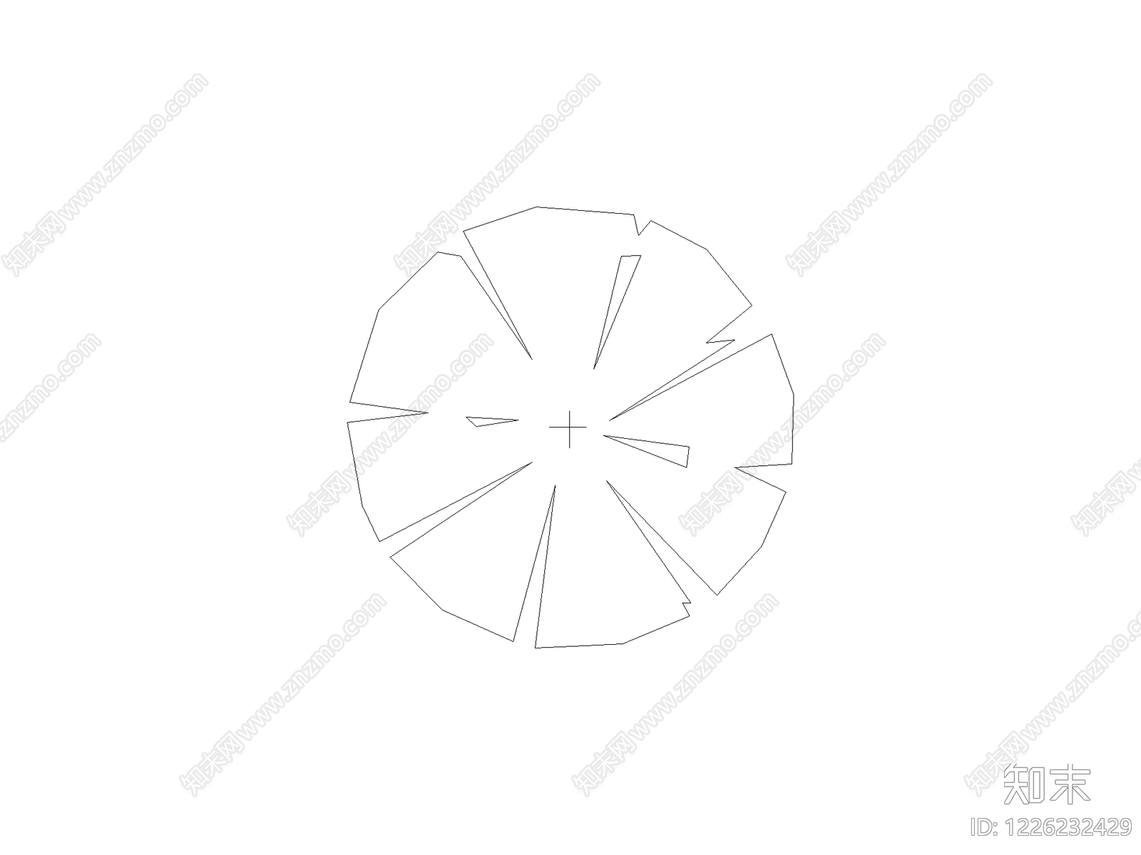 现代地面拼花CAD图纸