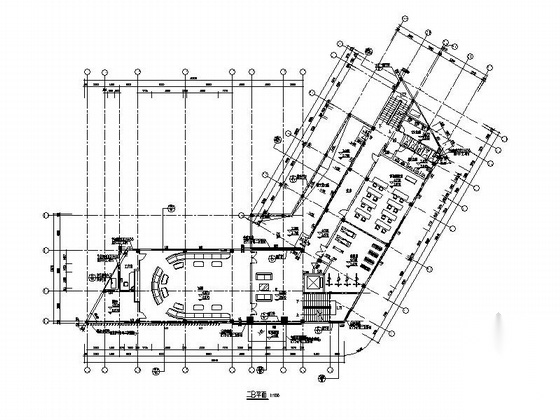 [广东]3层现代风格办公楼建筑设计施工图（知名设计院）cad施工图下载【ID:167507119】