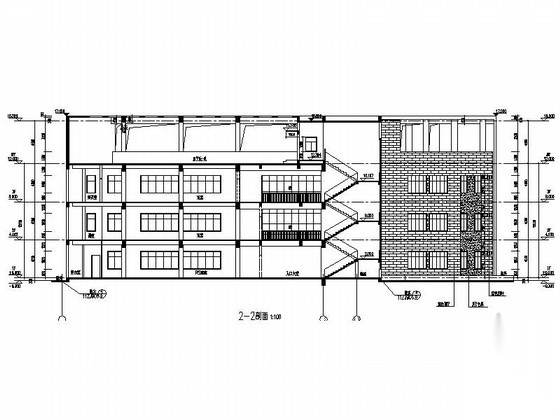 [广东]3层现代风格办公楼建筑设计施工图（知名设计院）cad施工图下载【ID:167507119】