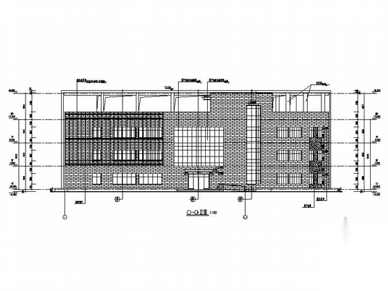 [广东]3层现代风格办公楼建筑设计施工图（知名设计院）cad施工图下载【ID:167507119】