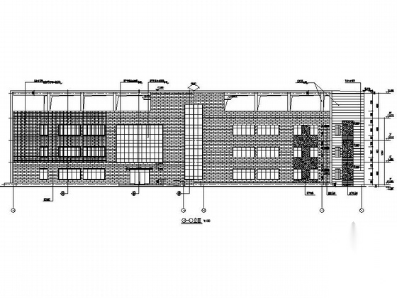 [广东]3层现代风格办公楼建筑设计施工图（知名设计院）cad施工图下载【ID:167507119】