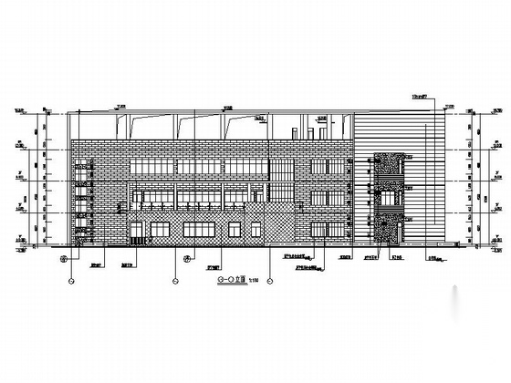 [广东]3层现代风格办公楼建筑设计施工图（知名设计院）cad施工图下载【ID:167507119】