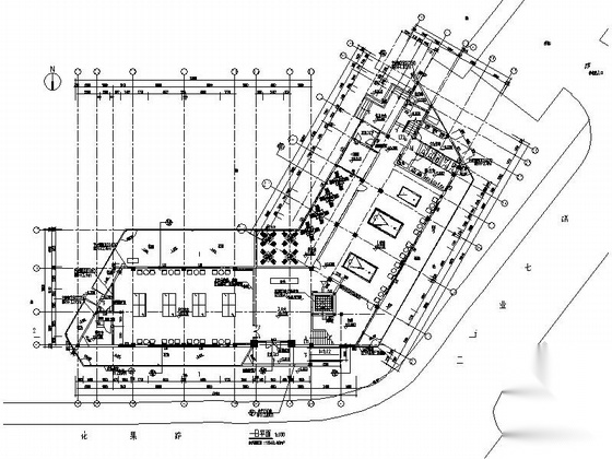 [广东]3层现代风格办公楼建筑设计施工图（知名设计院）cad施工图下载【ID:167507119】