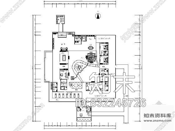 图块/节点某度假别墅平面布置图cad施工图下载【ID:832245726】