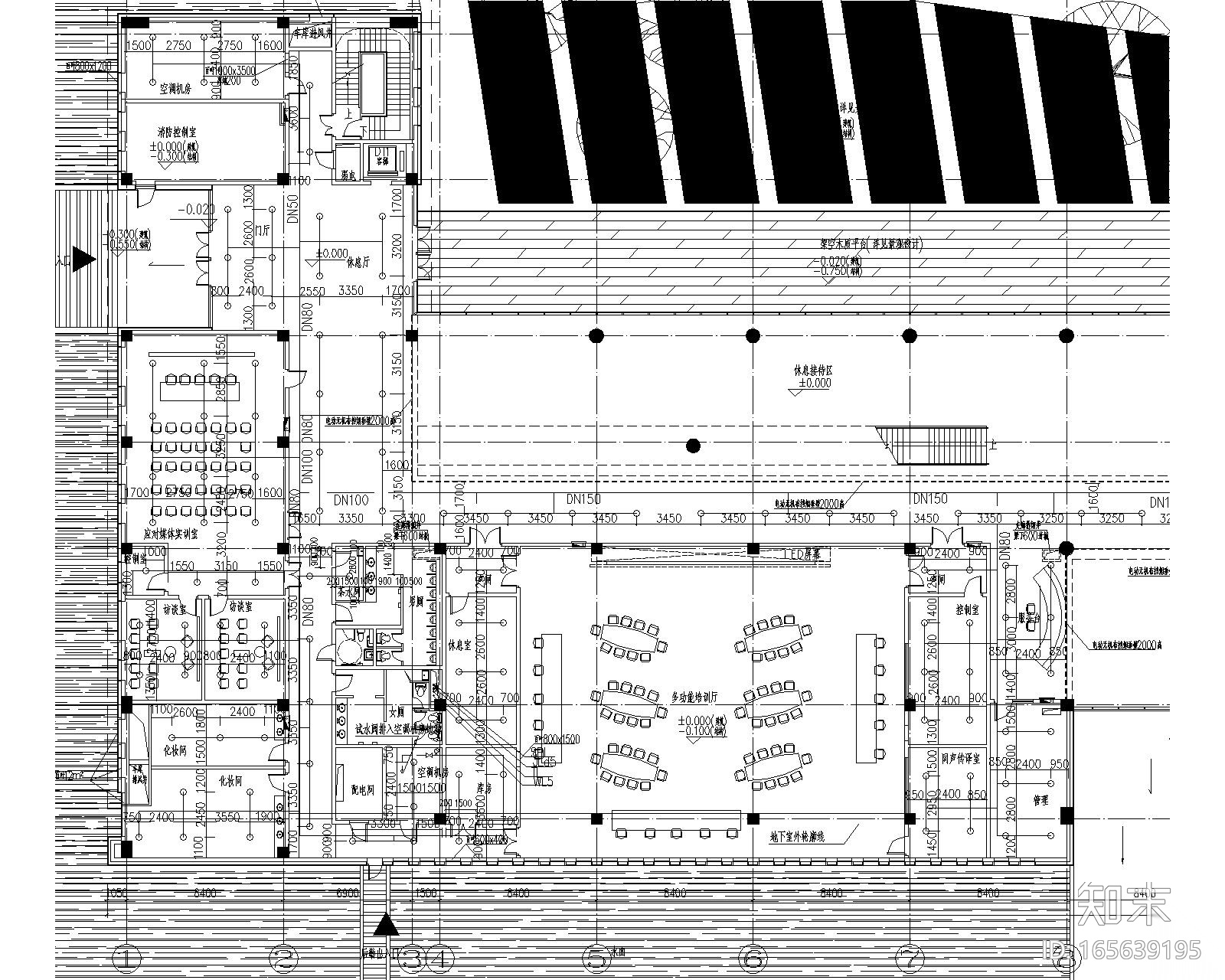 [上海]教学楼及学院楼给排水施工图（含给水、排水、消防...cad施工图下载【ID:165639195】