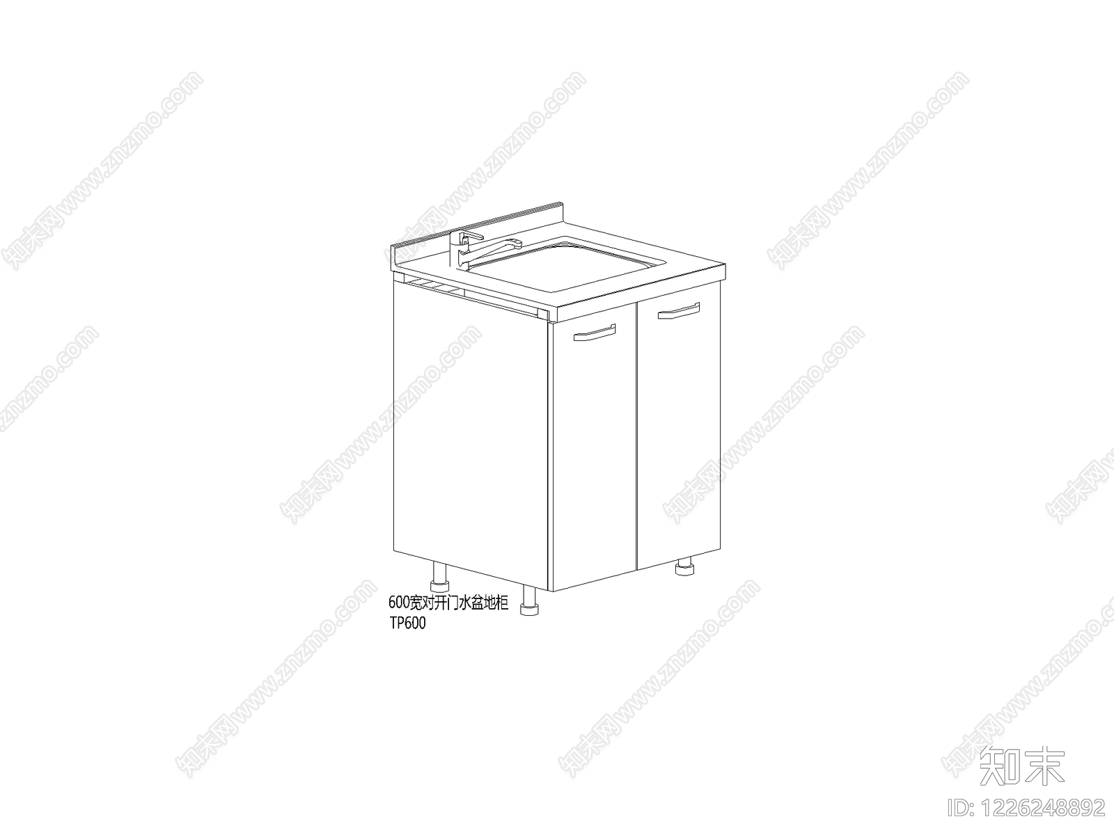 现代橱柜施工图cad施工图下载【ID:1226248892】