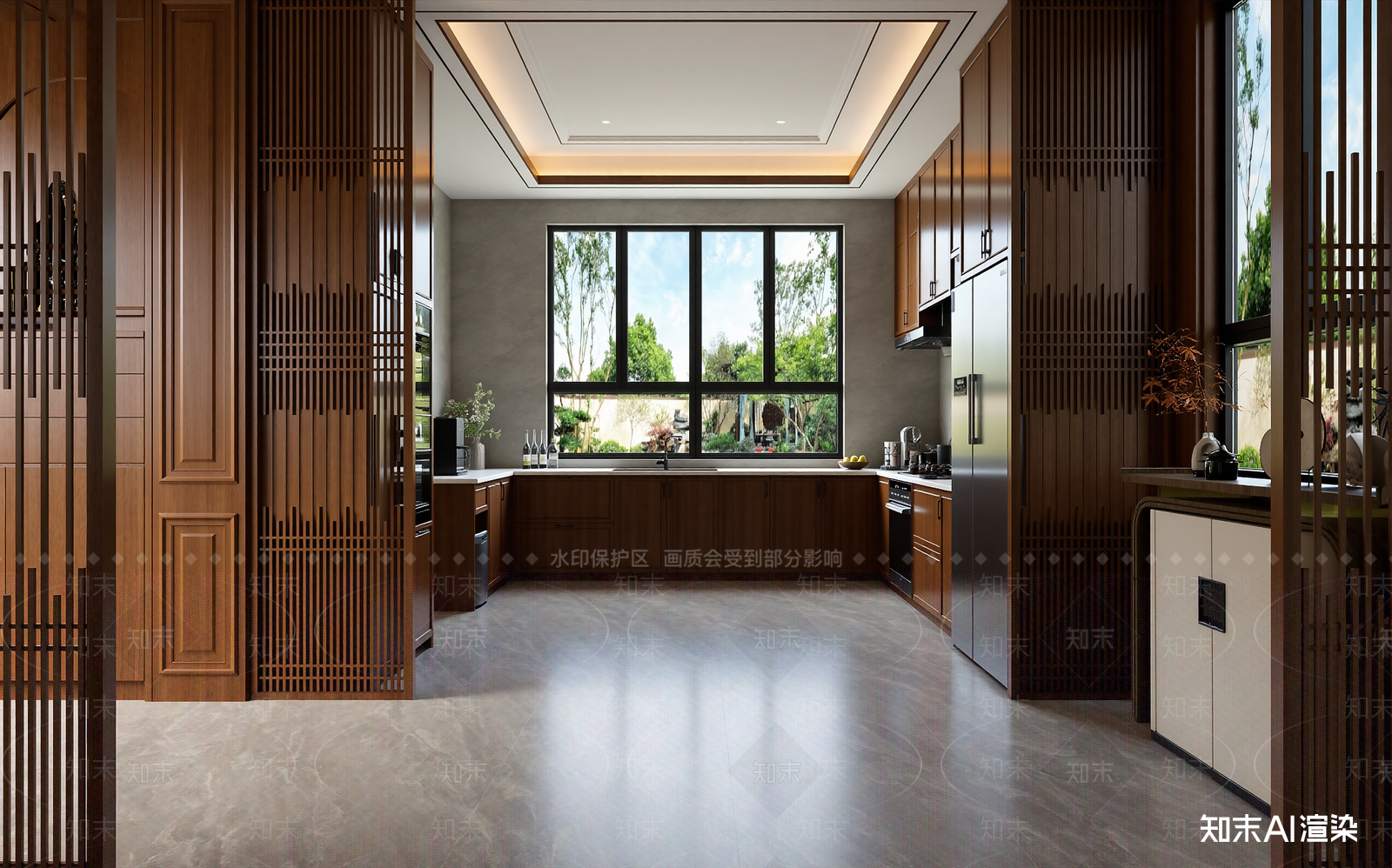 新中式后厨3D模型下载【ID:1214145453】
