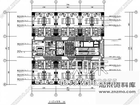 施工图某星级酒店十八、十九层装修图cad施工图下载【ID:532062655】