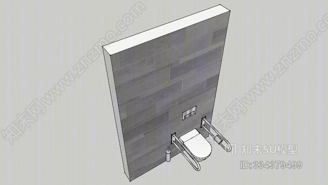 米瓦厕所SU模型下载【ID:334379499】