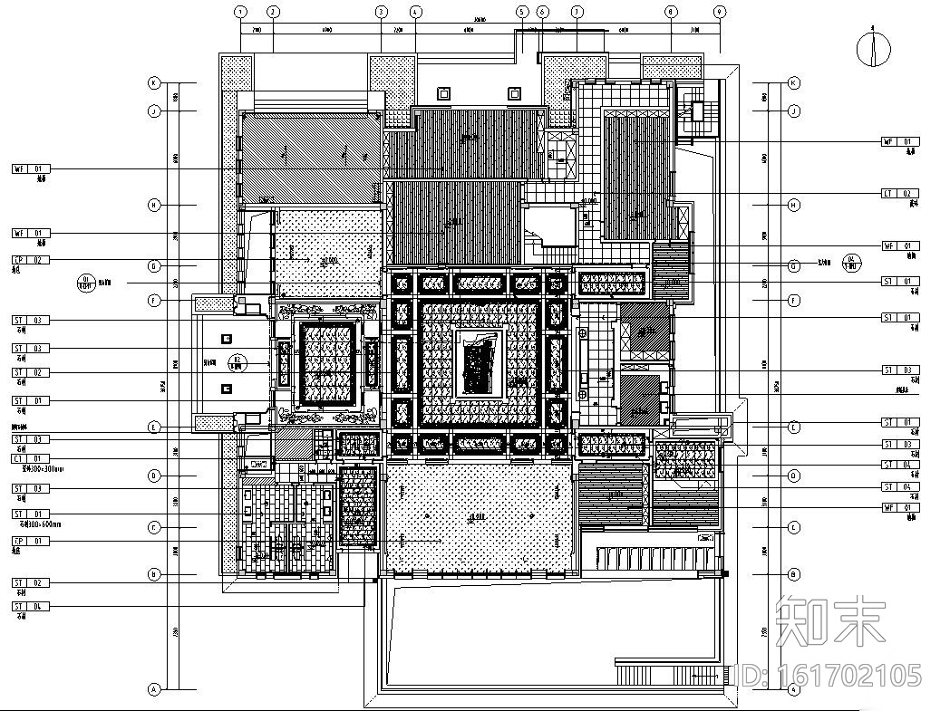 [杭州]绍兴兰悦售楼中心装饰施工图设计cad施工图下载【ID:161702105】
