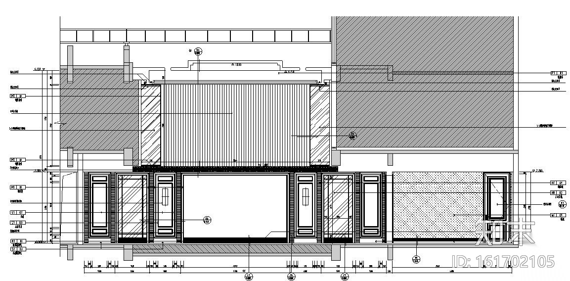 [杭州]绍兴兰悦售楼中心装饰施工图设计cad施工图下载【ID:161702105】
