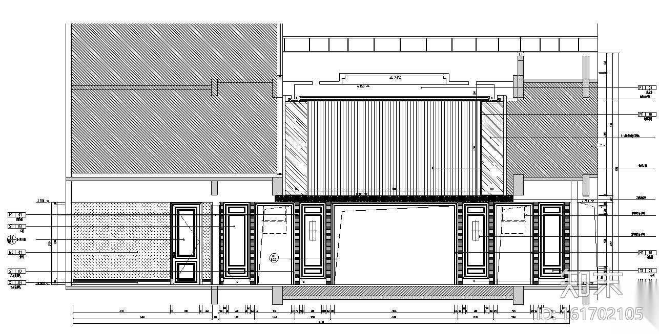 [杭州]绍兴兰悦售楼中心装饰施工图设计cad施工图下载【ID:161702105】