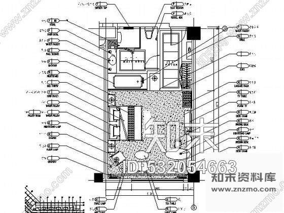 施工图皇冠假日大酒店20号客房施工图cad施工图下载【ID:532054663】