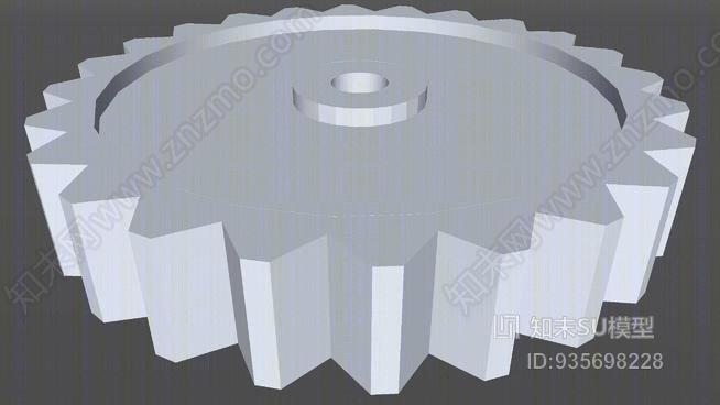 3英寸齿轮SU模型下载【ID:935698228】