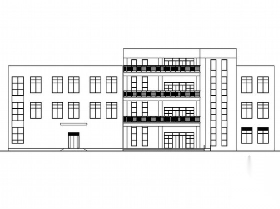 [宿迁市]某电视大学、广播专业学校新区食堂建筑施工图cad施工图下载【ID:167061101】