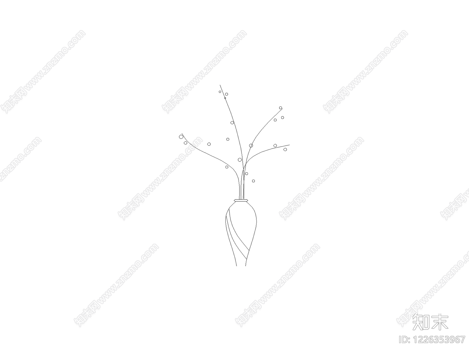 摆件cad施工图下载【ID:1226353967】