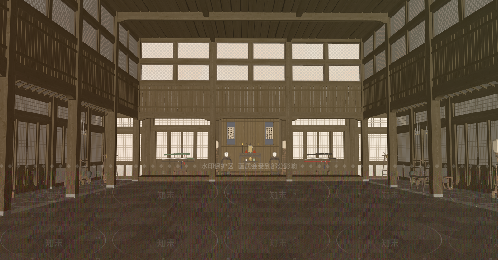 中式其他公共空间SU模型下载【ID:1216016655】