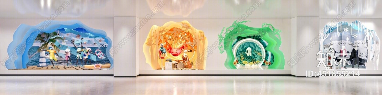 现代橱窗3D模型下载【ID:451855214】