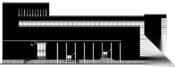 某中等影剧院建筑方案设计施工图下载【ID:160726135】