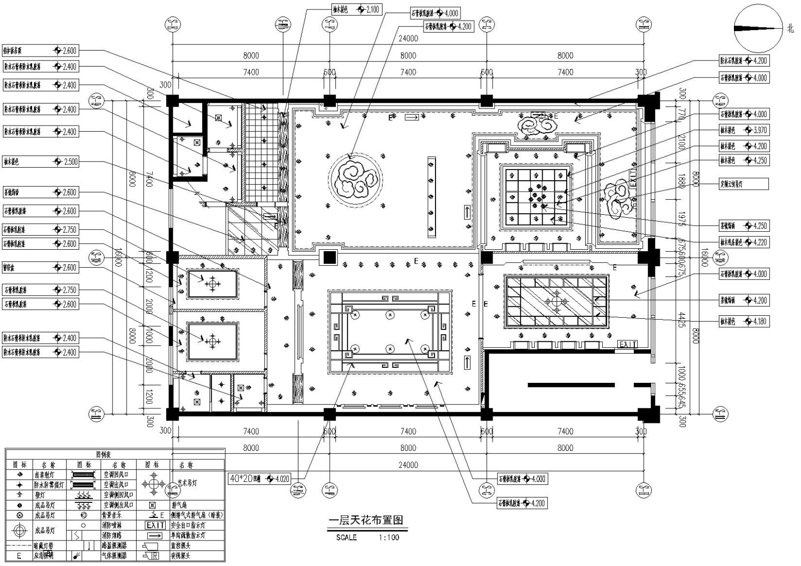 超美新中式古典禅意茶楼会所施工图+效果图cad施工图下载【ID:160707103】