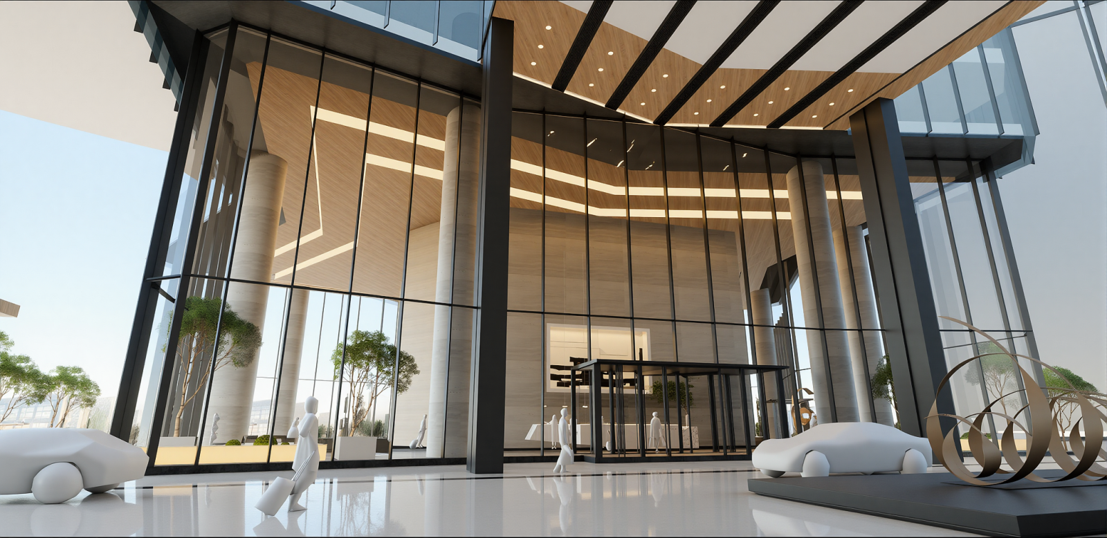 现代汽车展厅SU模型下载【ID:1215211297】