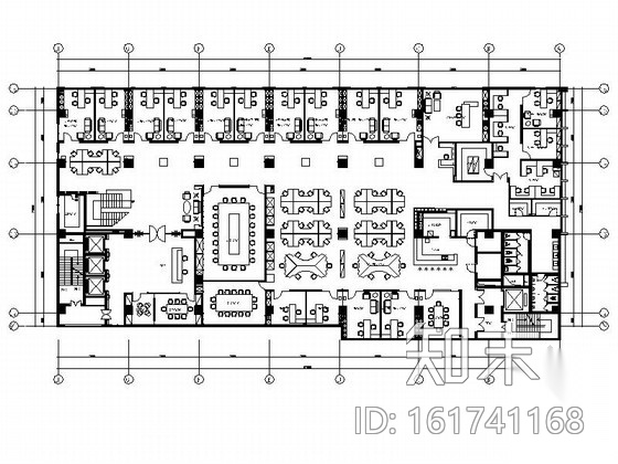 [江苏]设计事务所设计豪华商业办公空间施工图（含效果图...cad施工图下载【ID:161741168】