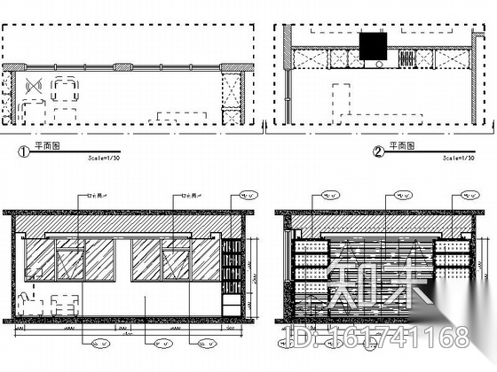 [江苏]设计事务所设计豪华商业办公空间施工图（含效果图...cad施工图下载【ID:161741168】