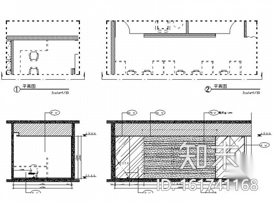 [江苏]设计事务所设计豪华商业办公空间施工图（含效果图...cad施工图下载【ID:161741168】