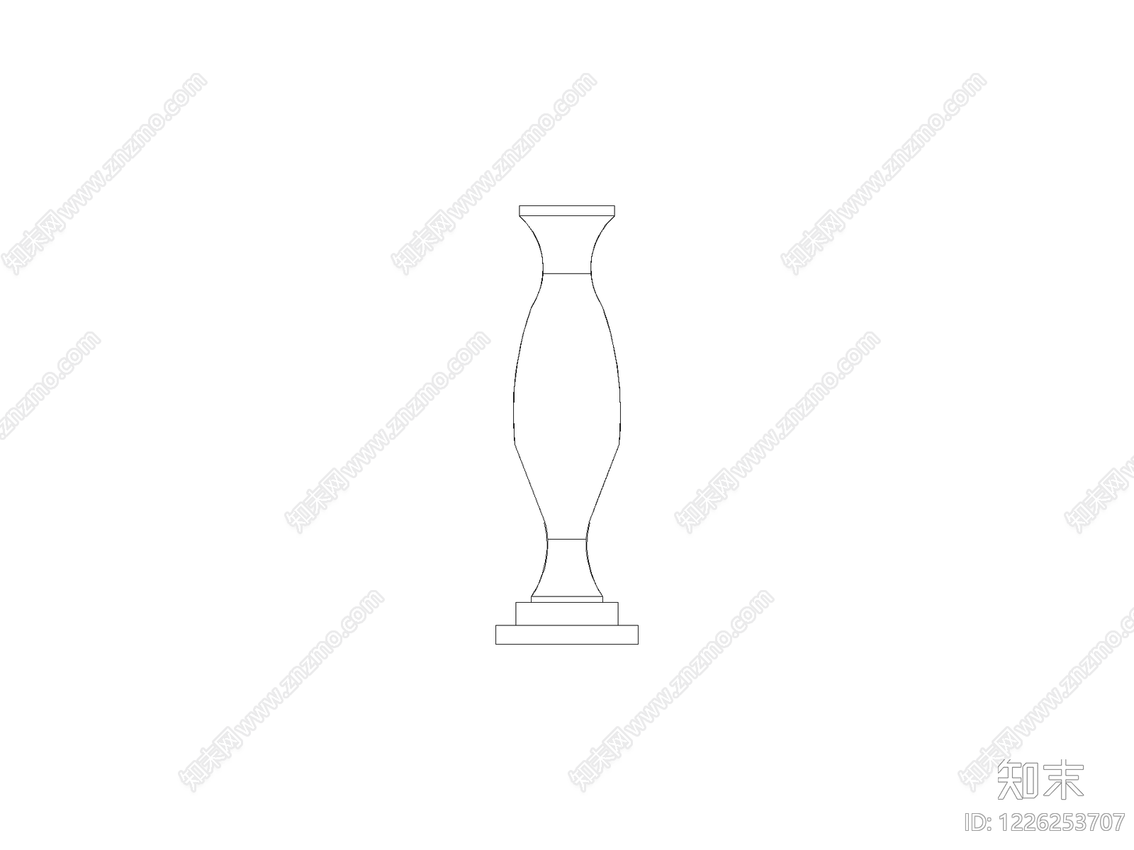 陈设类立面挂画cad施工图下载【ID:1226253707】