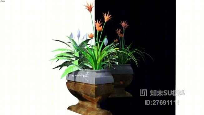 盆栽SU模型下载【ID:27691114】