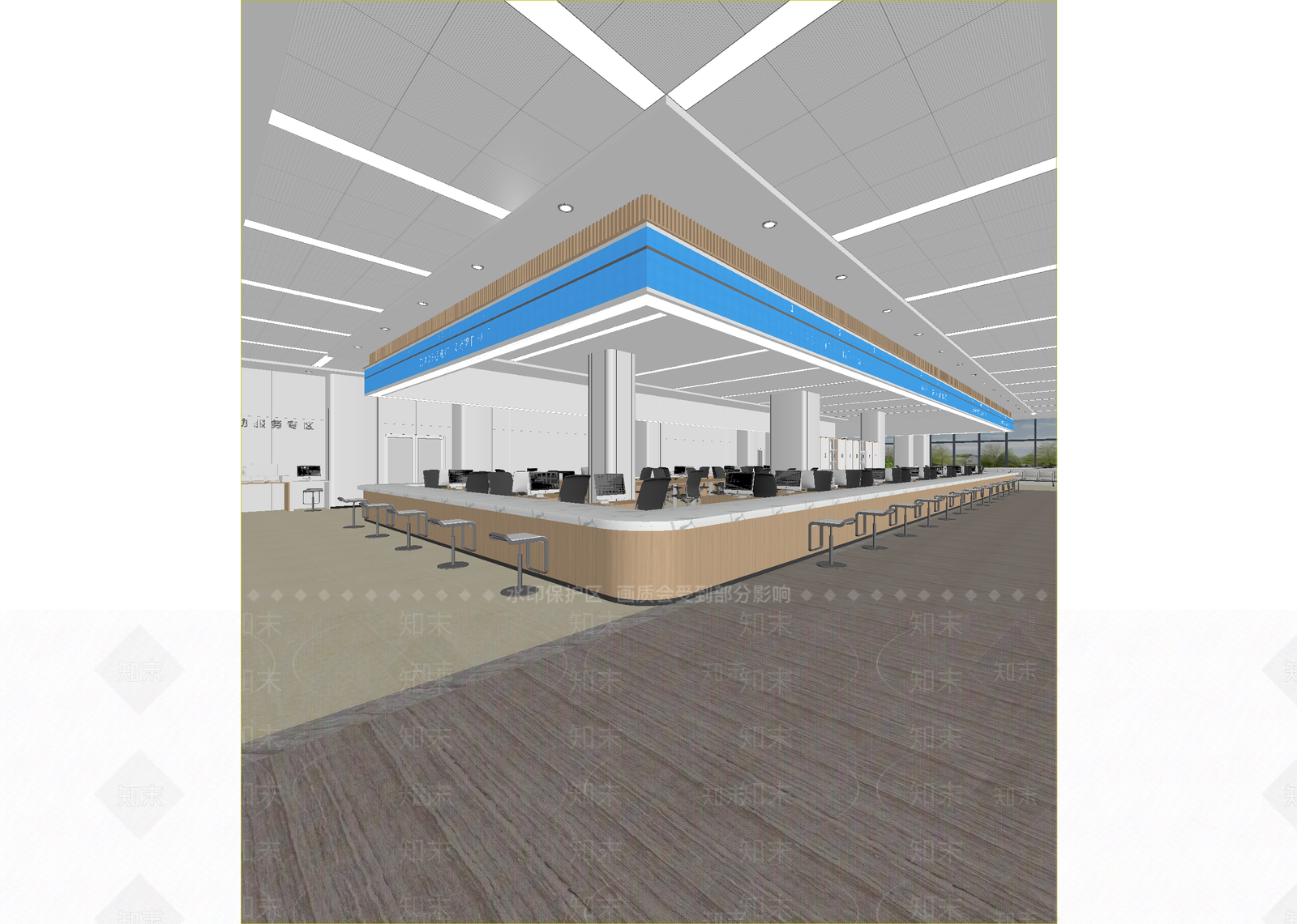 现代售楼处3D模型下载【ID:1215075529】