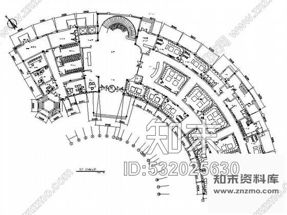 施工图上海高贵典雅现代五星级商务酒店CAD装修施工图施工图下载【ID:532025630】