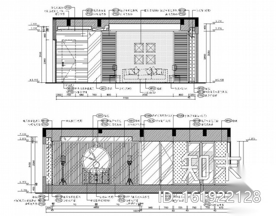 三层豪华花园别墅设计图cad施工图下载【ID:161922128】