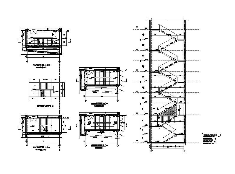 [四川]多层倾斜屋面科技办公楼及展览馆建筑施工图cad施工图下载【ID:168321151】