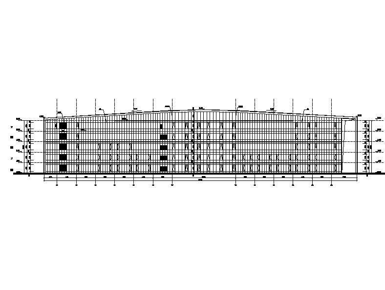 [四川]多层倾斜屋面科技办公楼及展览馆建筑施工图cad施工图下载【ID:168321151】