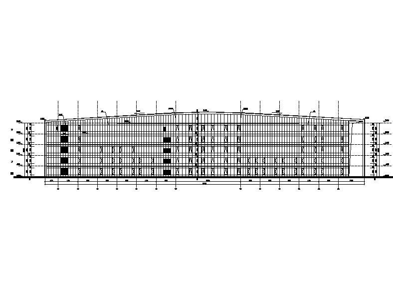 [四川]多层倾斜屋面科技办公楼及展览馆建筑施工图cad施工图下载【ID:149958145】